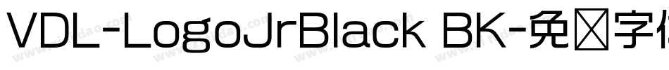 VDL-LogoJrBlack BK字体转换